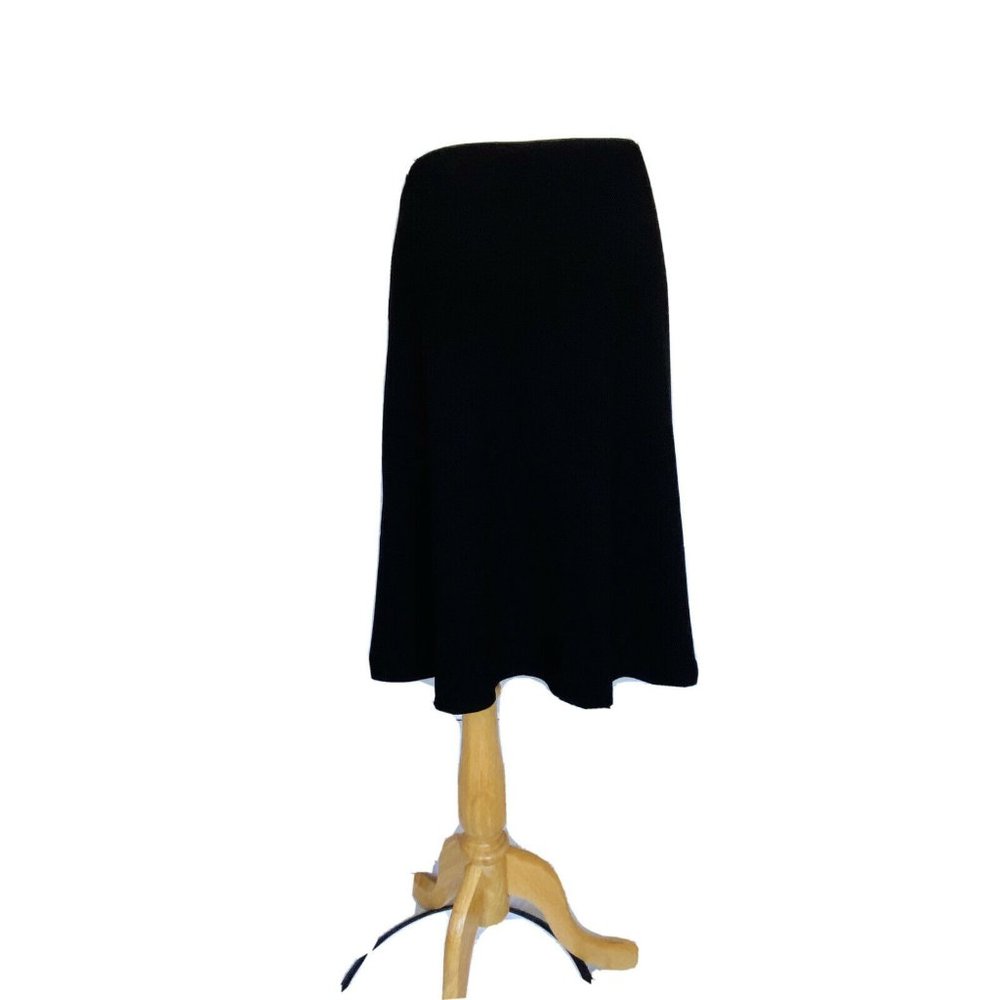 Elie Tahari Linda MIDI Skirt Black Mesh Detail size 14 New Without Tags - Picture 6 of 10